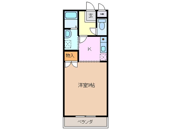 富田浜駅 徒歩12分 2階の物件間取画像